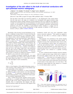 Investigation of the skin effect in the bulk of electrical conductors with