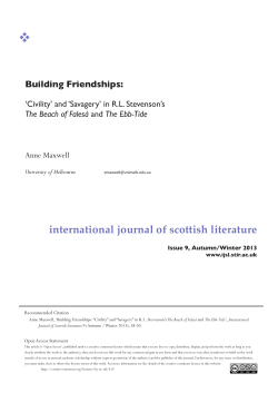 Building Friendships: `Civility` - International Journal of Scottish