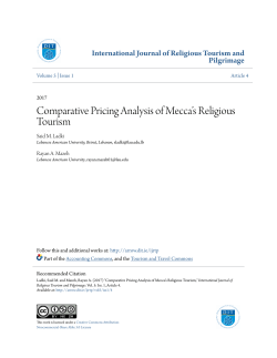 Comparative Pricing Analysis of Mecca`s Religious Tourism