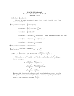 Solution - Cornell Math