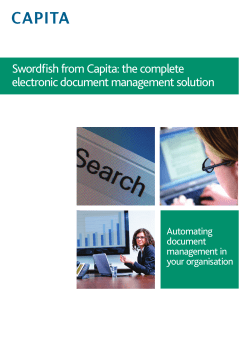 Swordfish from Capita - Capita Software Services