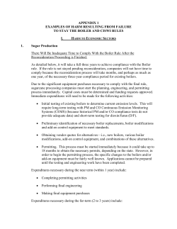 Appendix to Boiler MACT and CISWI Administrative Stay Request