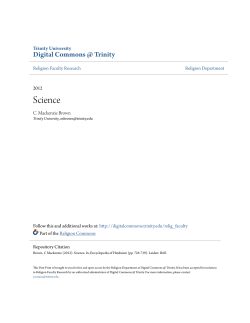 Science - Digital Commons @ Trinity