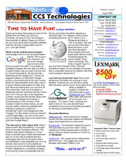 CCSnews 08-05.pub - CCS Technologies