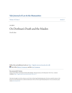 On Dorfman`s Death and the Maiden