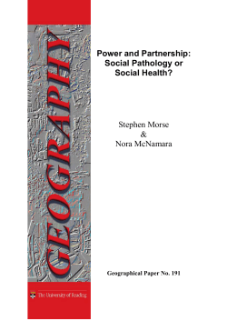 Partnership is increasingly espoused as the ideal form of