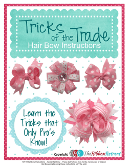 TOTT Hair Bow Instructions &ndash; Spike Hair Bow