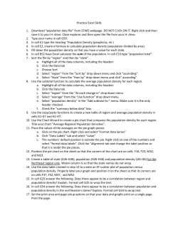 Practice Excel Skills 1. &ldquo;population data