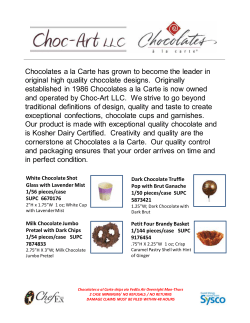Chocolates A La Carte