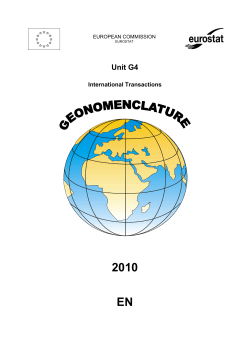 Geonomenclature 2010