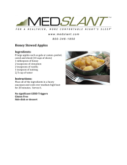 Honey Stewed Apples
