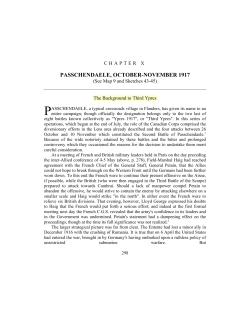 Passchendaele, October-November 1917