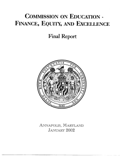 Commission on Education Finance, Equity, and Excellence