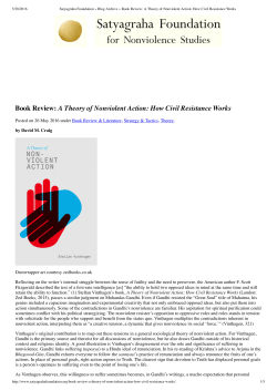A Theory of Nonviolent Action: How Civil Resistance Works