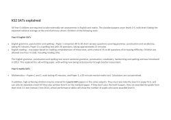 KS2 SATs explained - Stow-on-the