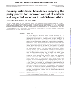 Crossing institutional boundaries: mapping the policy process for