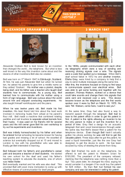 alexander graham bell 3 march 1847