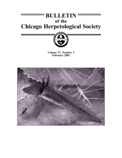 February - Chicago Herpetological Society