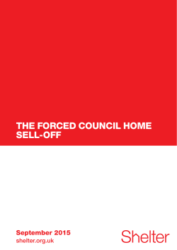 the forced council home sell-off