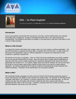 XML – In Plain English!