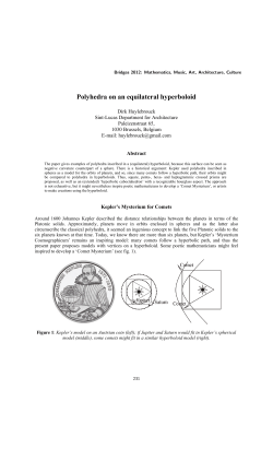 Polyhedra on an equilateral hyperboloid