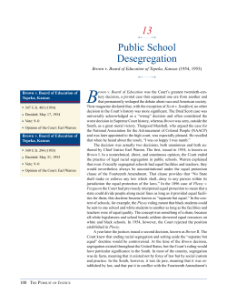 Chapter 13 - Public School Desegregation
