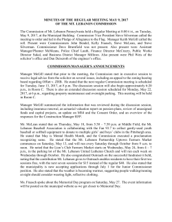 Most Recent - Mt. Lebanon