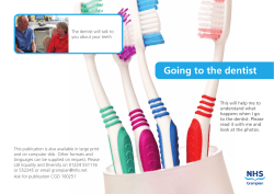 Going to the dentist