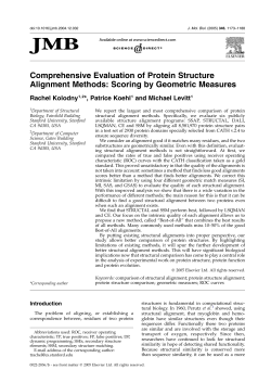 Comprehensive Evaluation of Protein Structure Alignment Methods