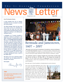 Bermuda and Jamestown, 1607 – 2007