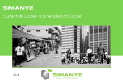 Comparison of current and amended Codes