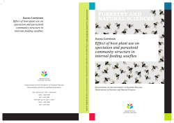 Effect of host-plant use on speciation and parasitoid community