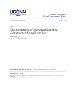 The Interpretation of International Maritime Conventions in United