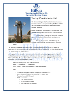 Touring DC on the Metro Rail