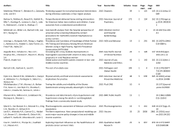 Peer-reviewed articles (2006 - 2015)