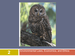 Environmental Laws, Economics, and Ethics