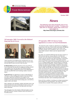 Issue 4 - October 2005 - University of Reading