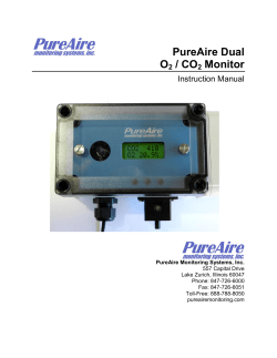 Dual O2 CO2 Manual - PureAire Monitoring Systems