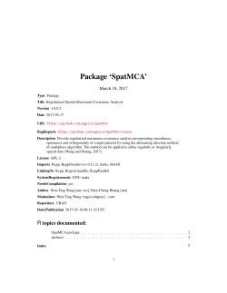 Package `SpatMCA`