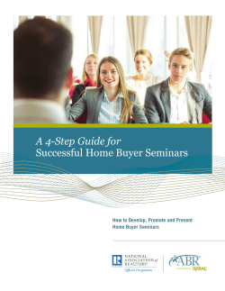 A 4-Step Guide for Successful Home Buyer Seminars