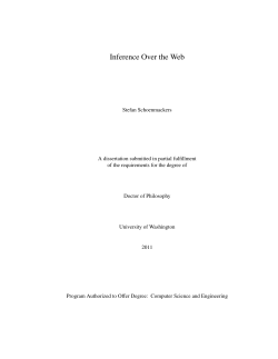 Inference Over the Web - Turing Center