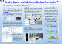 Novel methods for metal collection combined to online detection