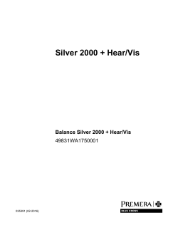 Premera Blue Cross Balance Silver 2000 with Hear
