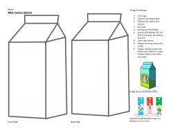 Milk Carton Sketch - I Teach You Stuff