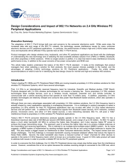 Design Considerations and Impact of 802.11n Networks on 2.4 GHz