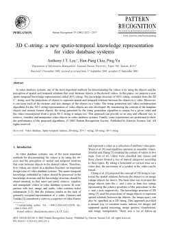 3D C-string: a new spatio-temporal knowledge