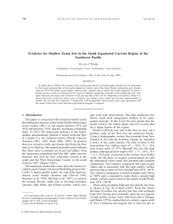 Evidence for Shallow Zonal Jets in the South Equatorial Current