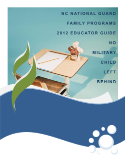 nc national guard family programs 2012 educator guide no military