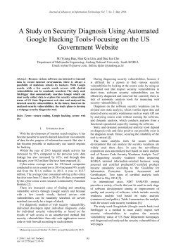 Google Hacking Tools-Focusing on the US Government Website A