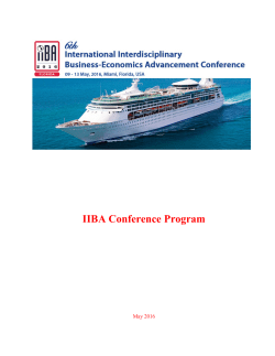 IIBA Conference Program